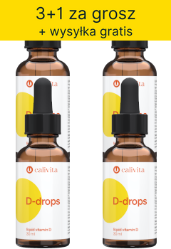 Pakiet D-Drops liquid vitamin D (3+1 za grosz)